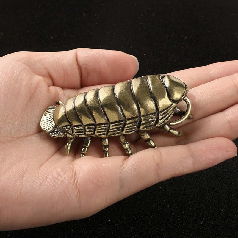 Brass Tea Pet Sculpture Desktop Ornament Unique Housewarming Gift For Office Car Dashboard - Image 5